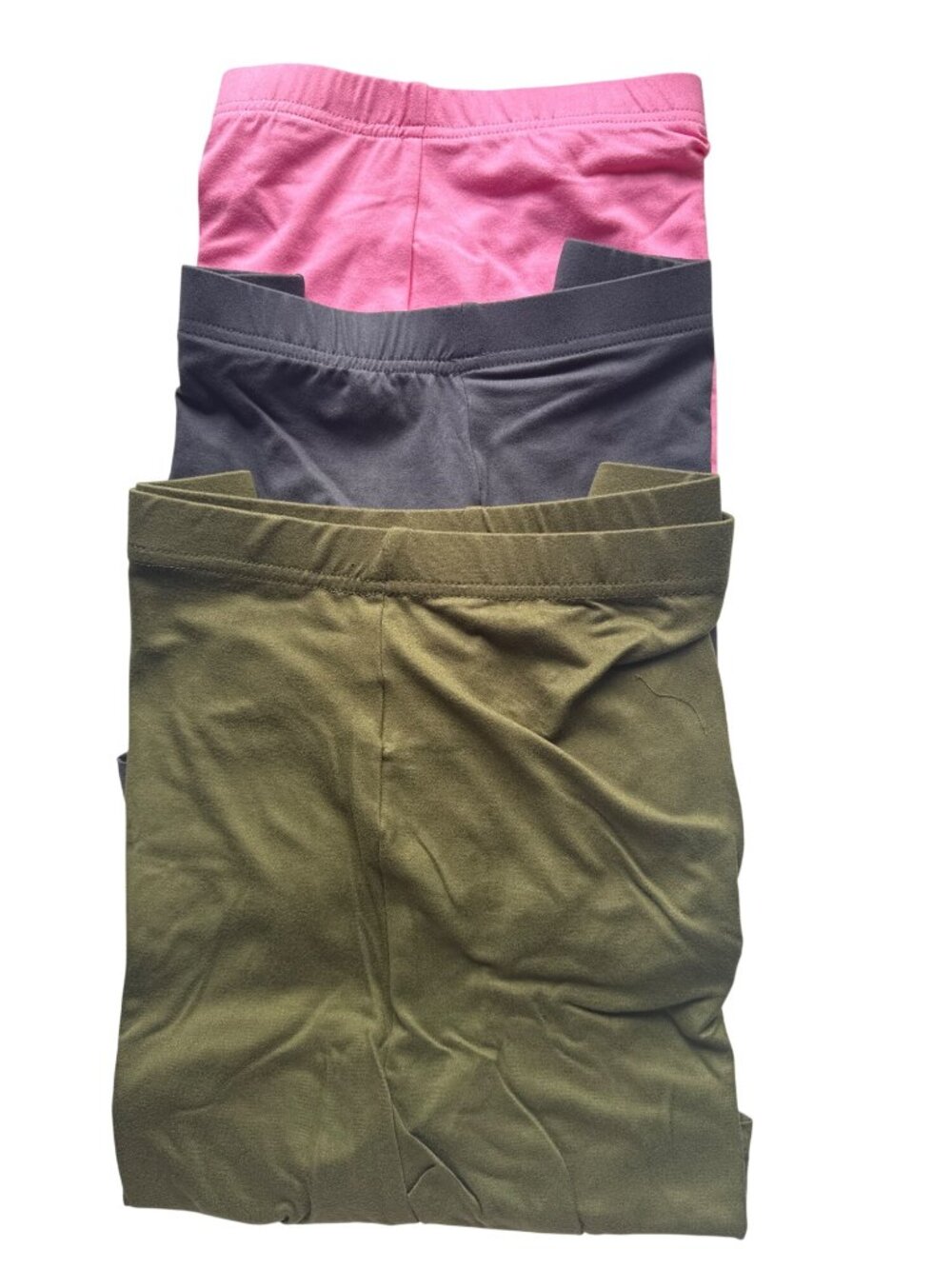 Womens Shorts Large Green Gray Pink 3-Pack Boxer Polyester Stretch NWOT